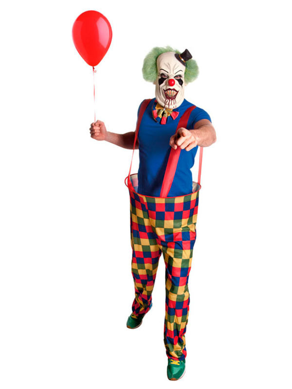 Máscara de payaso aterrador disfraz
