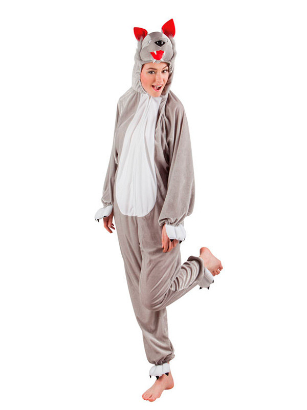 Disfraz de lobo unisex mujer