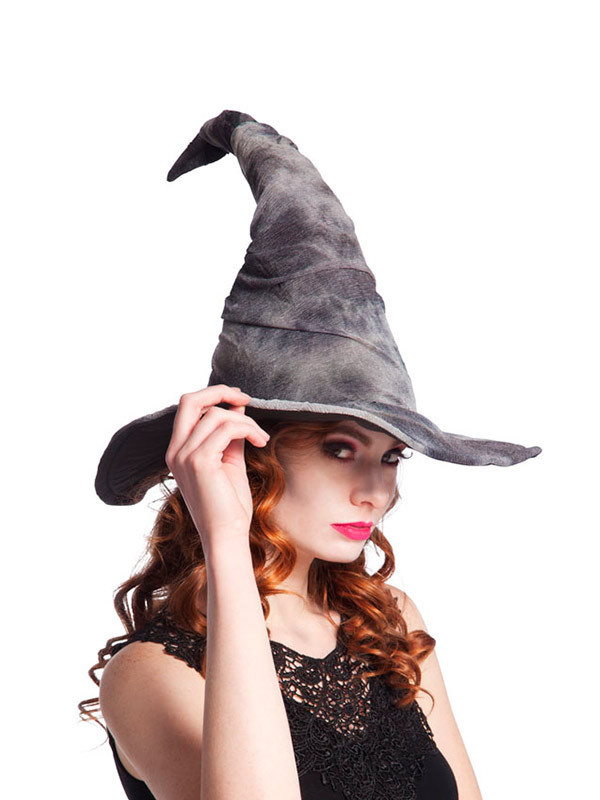 Sombrero de bruja Gris