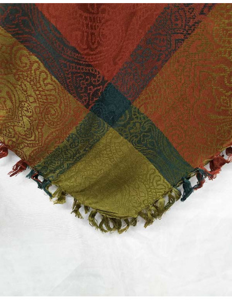 Pañuelo para traje regional marron detalle