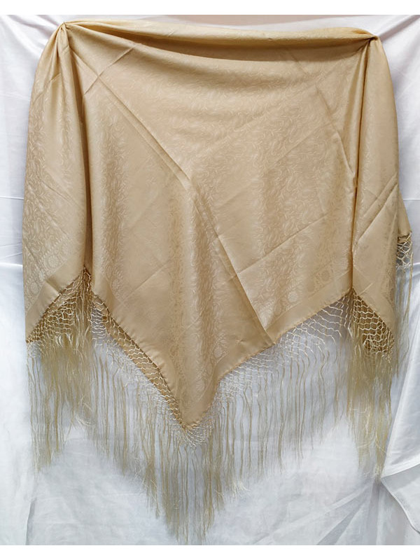 Pañuelo regional con fleco crudo