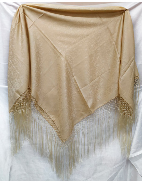 Pañuelo regional con fleco crudo