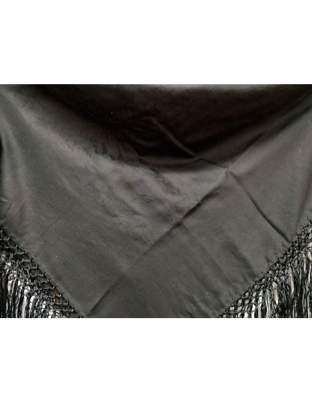 Pañuelo para traje regional negro detalle