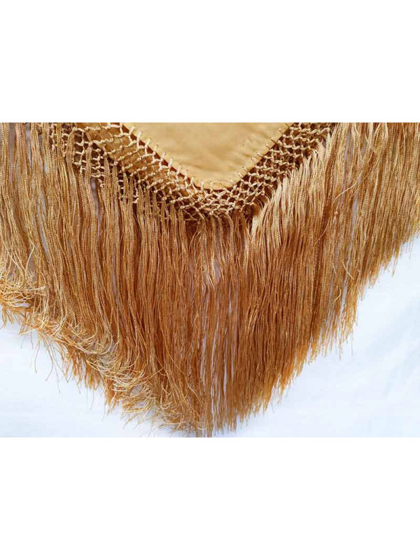 Pañuelo para traje regional oro flecos