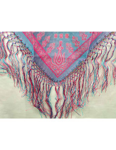 Pañuelo regional 402 fucsia 2