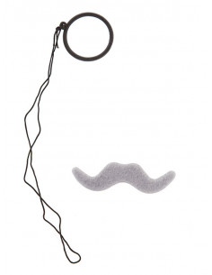 Set bigote y monóculo negro 2