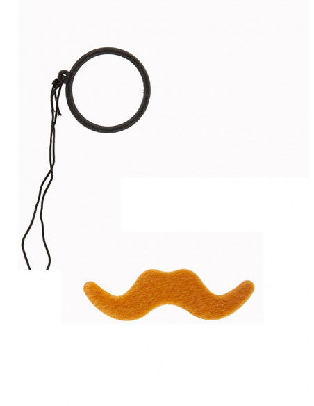 Set bigote y monóculo marrón