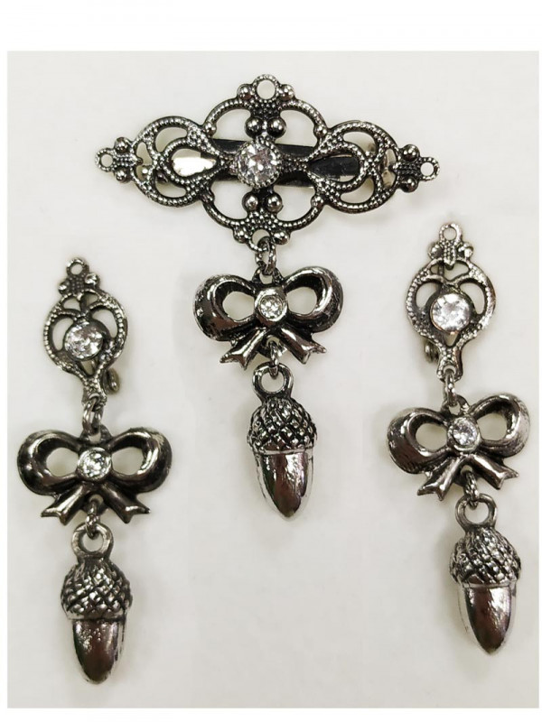 Conjunto bisutería regional 5113 blanco