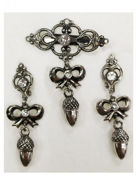 Conjunto bisutería regional 5113 blanco