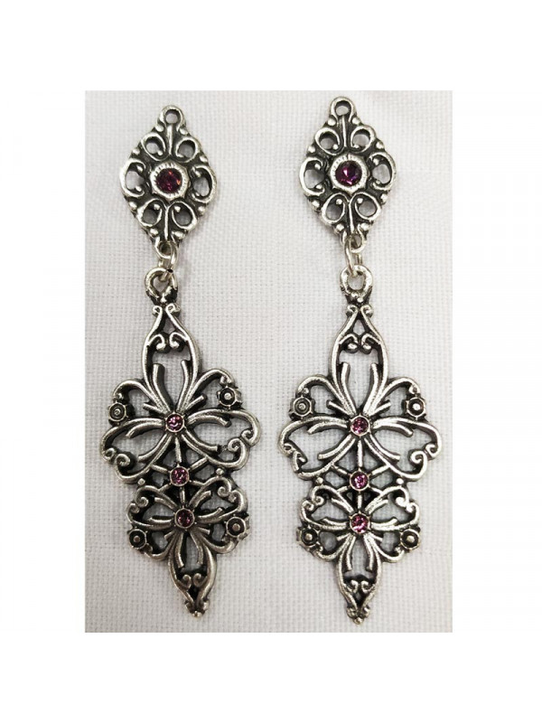 Pendientes regionales 4778 rosa