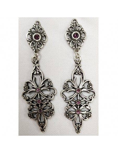 Pendientes regionales 4778 rosa