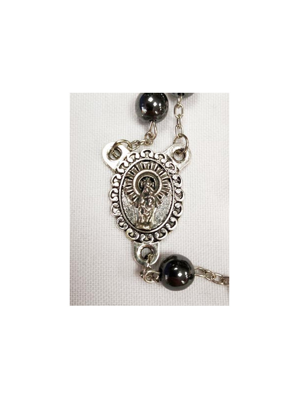 Rosario con Vírgen del Pilar 0439 detalle