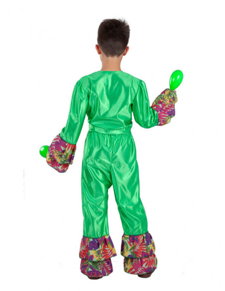 Disfraz rumbero para niño espalda