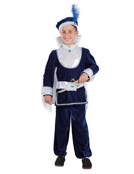 Disfraz de principito azul infantil