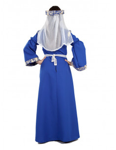 Disfraz de Princesa Medieval Azul 2