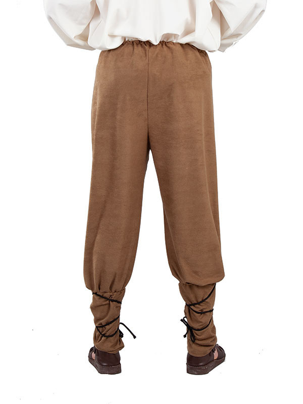 Pantalón medieval de antelina espalda