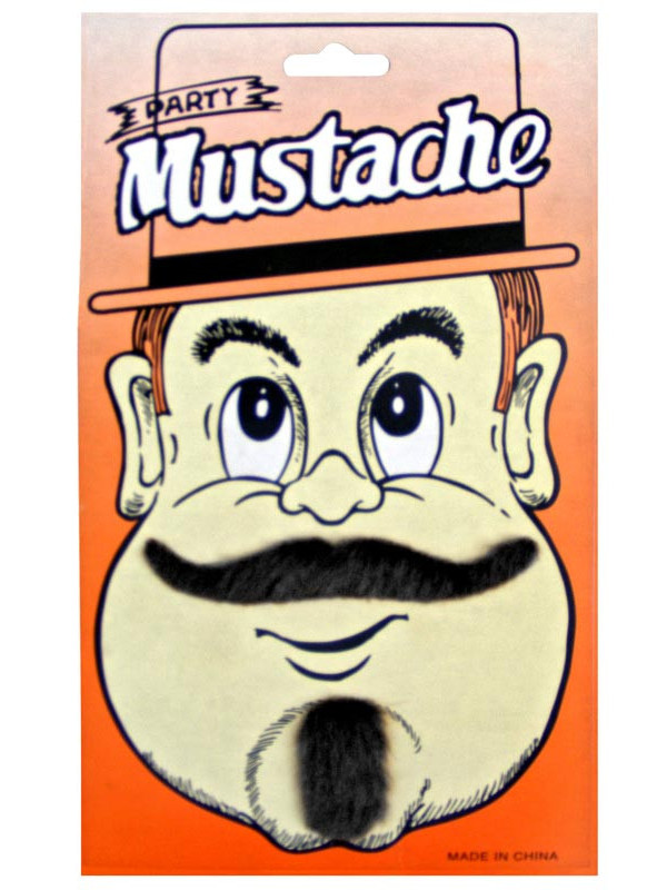 Bigote y perilla negro