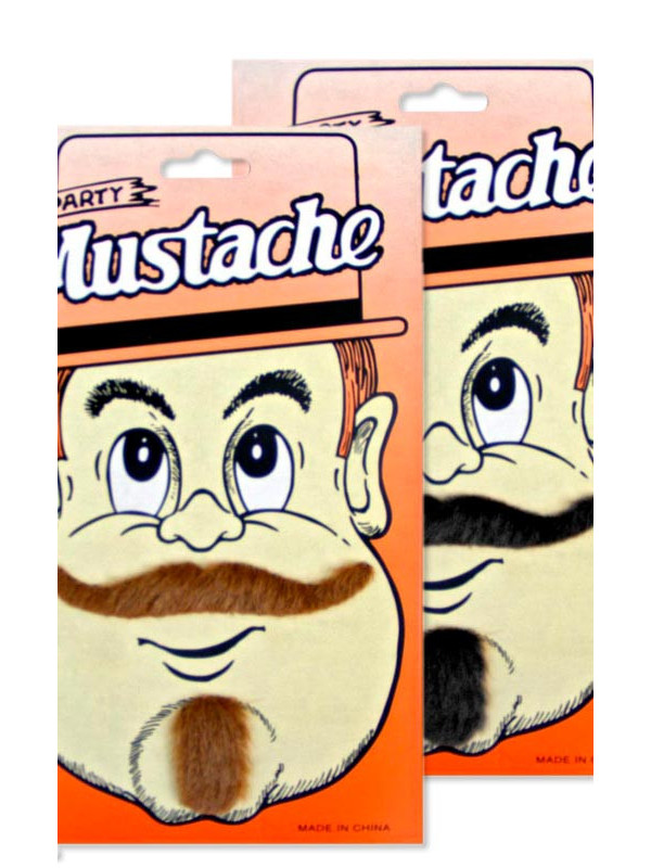 Bigote y perilla postizos