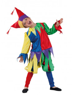 Disfraz de bufón medieval infantil