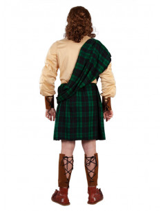 Disfraz de escocés verde para hombre 2