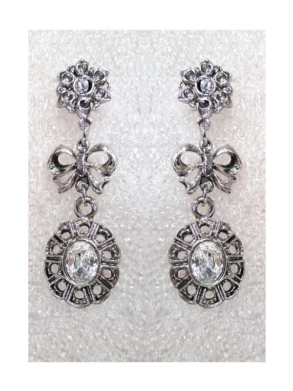 Pendiente para traje regional 17211 blanco