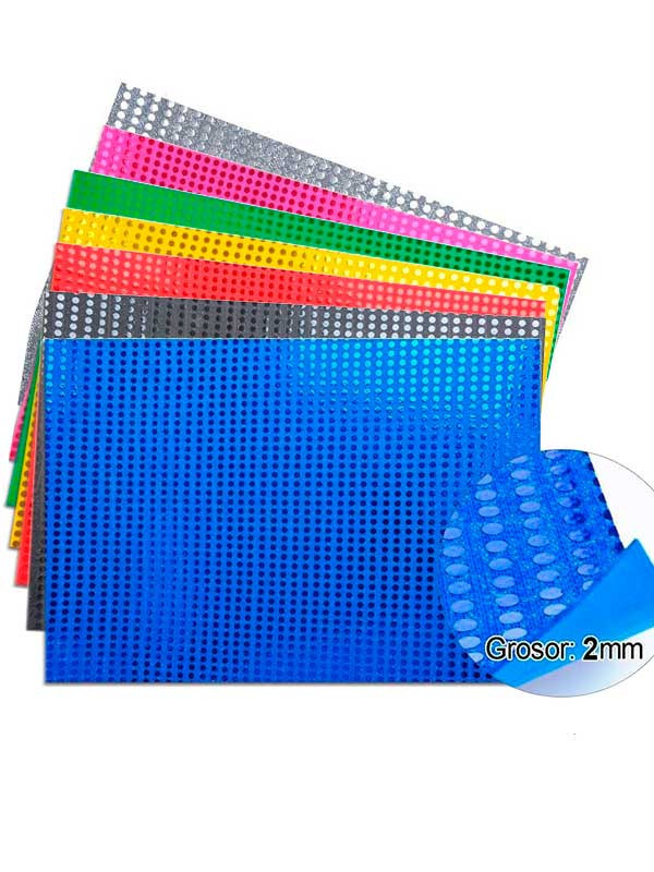 Goma eva planchas de lentejuelas colores