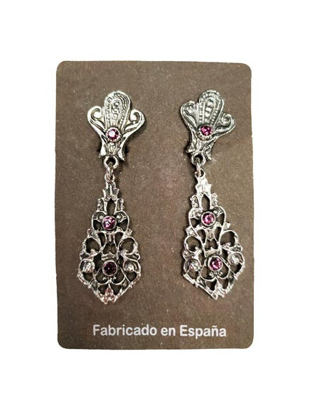 Pendientes regionales 4747 morado