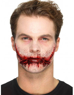 Prótesis boca cosida de látex