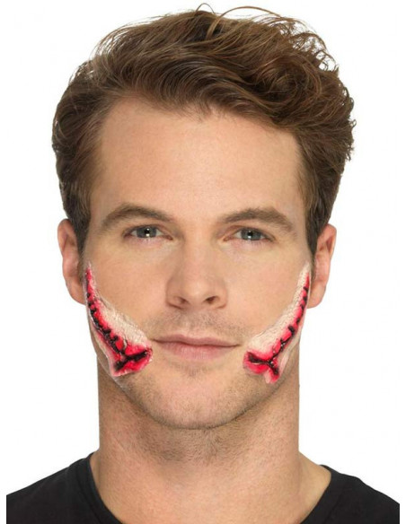 Prótesis boca cosida de látex paso 1