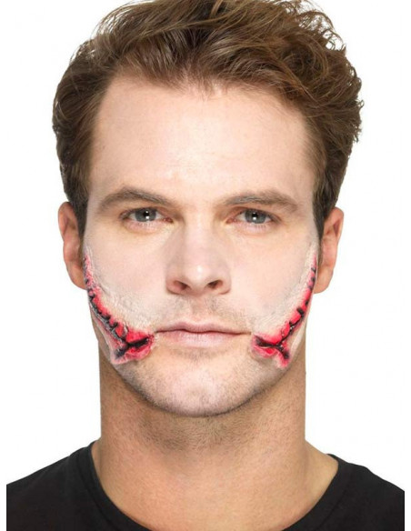 Prótesis boca cosida de látex paso 2