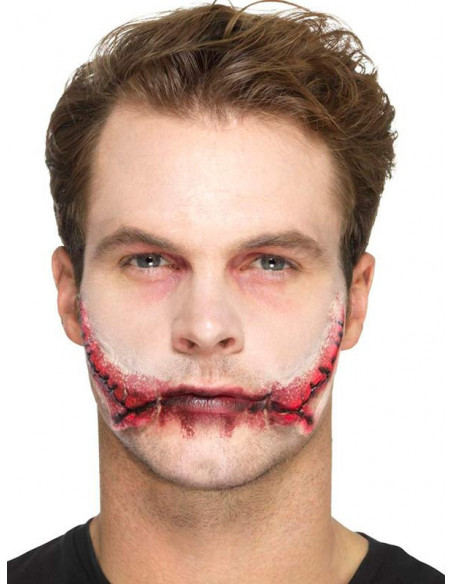 Prótesis boca cosida de látex paso 3