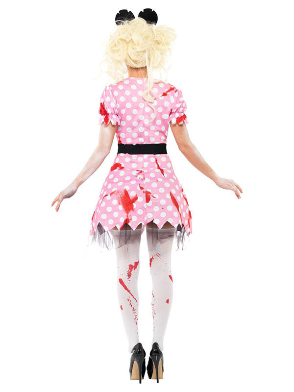 Disfraz Minnie zombie mujer espalda