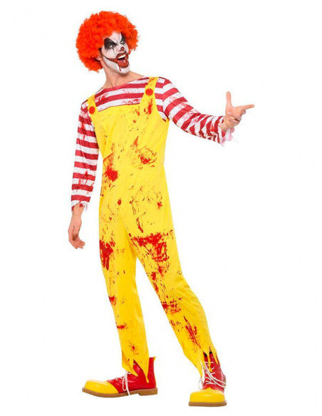 Disfraz payaso asesino Ronald para adulto