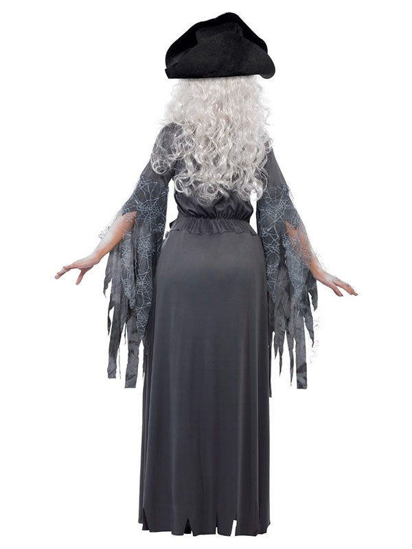 Disfraz pirata zombie para mujer espalda