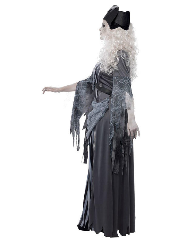 Disfraz pirata zombie para mujer lateral