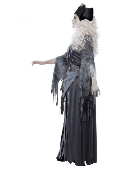 Disfraz pirata zombie para mujer lateral