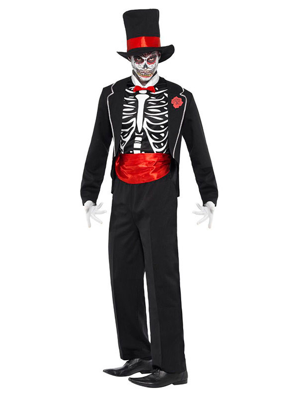 Disfraz Día de los muertos hombre deluxe