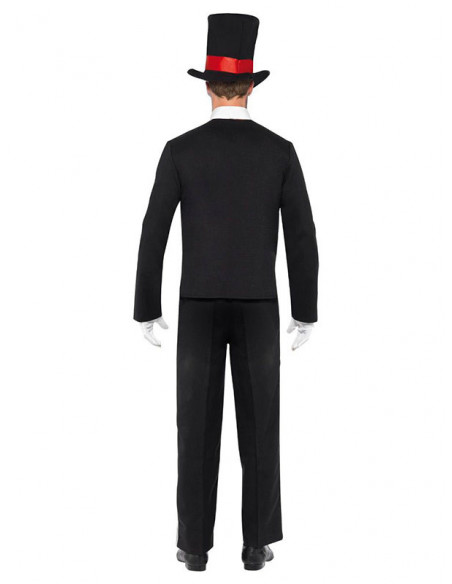 Disfraz Día de los muertos hombre espalda