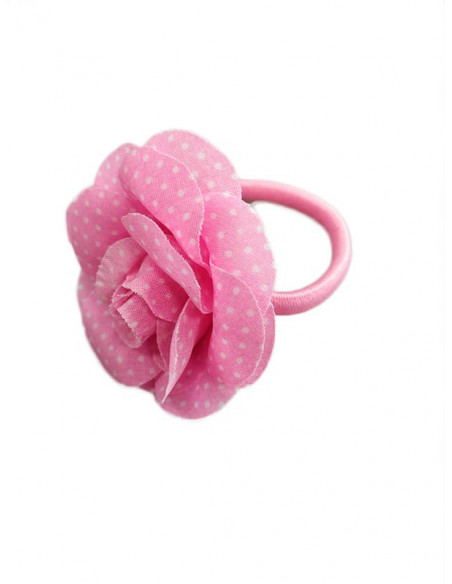 Flor coletero para bebé rosa