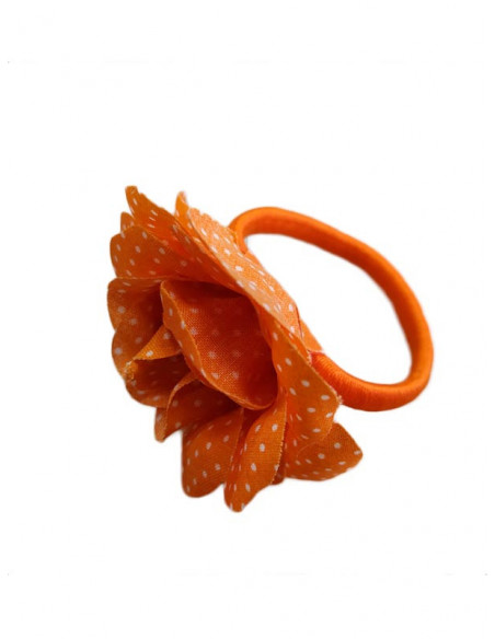 Flor coletero para bebé naranja