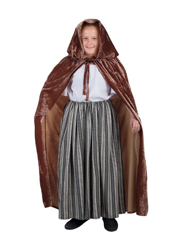 Capa medieval marrón infantil