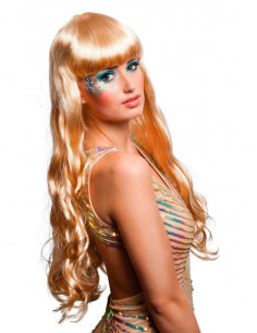 Peluca sirena rubia