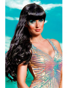 Peluca sirena negra 2
