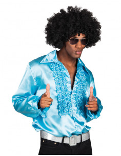 Camisa Disco Party turquesa