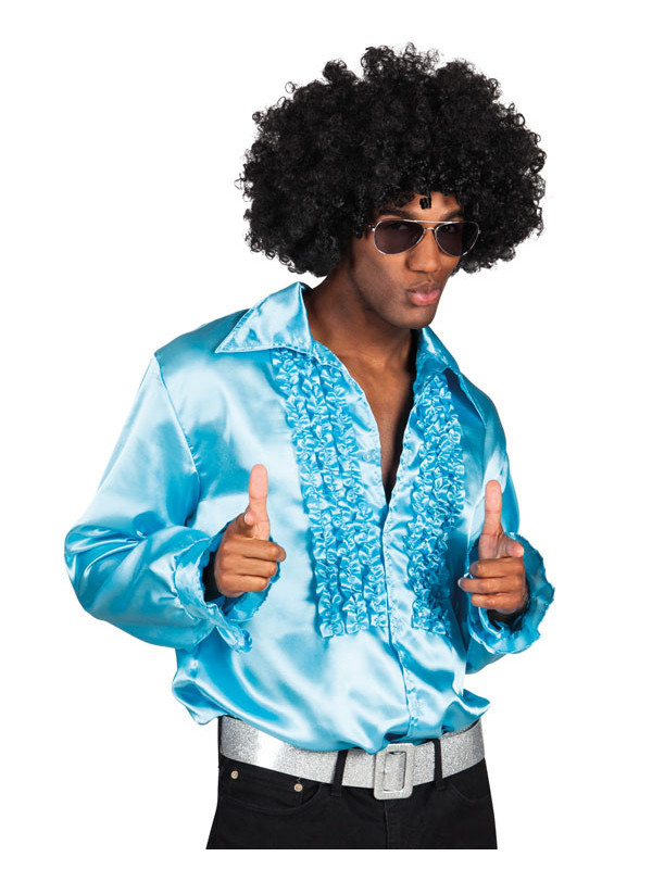 Camisa Disco Party turquesa