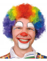 Peluca de payaso multicolor