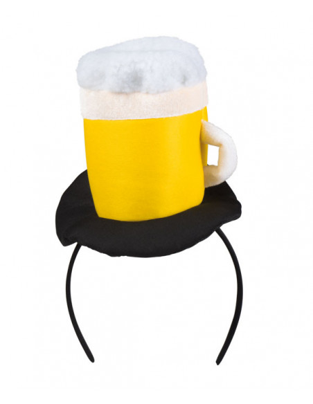 Diadema jarra de cerveza mujer tela