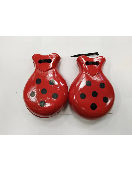 Castañuelas de topos negros