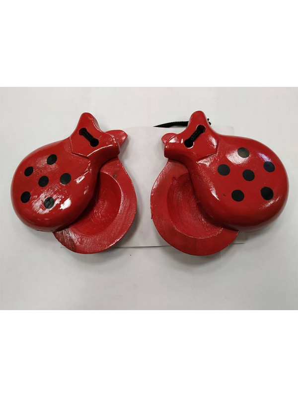 Castañuelas de topos negras abiertas
