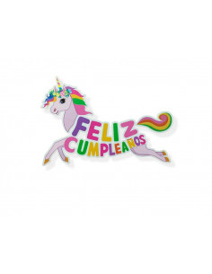 Guirnalda Unicornio Feliz Cumpleaños